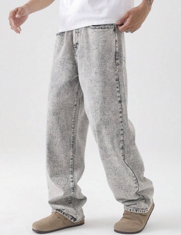 Jeans Shein MANFINITY, gri