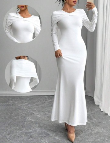 Rochie maxi Shein, alb