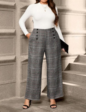 Pantaloni Shein Curve+, mix culori