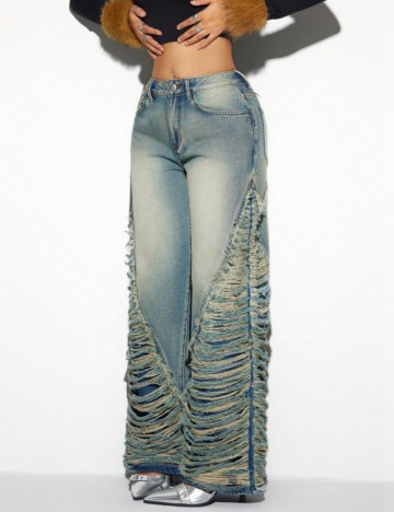Jeans Shein, albastru