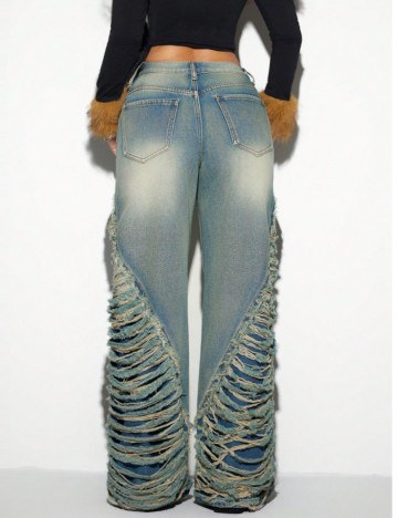 Jeans Shein, albastru
