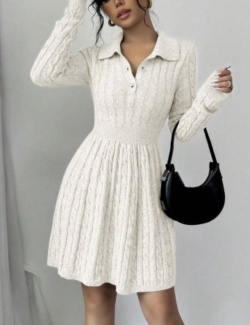 Rochie mini Shein, crem