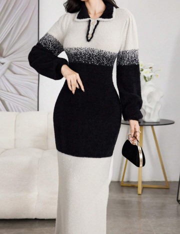 Rochie maxi Shein, mix culori