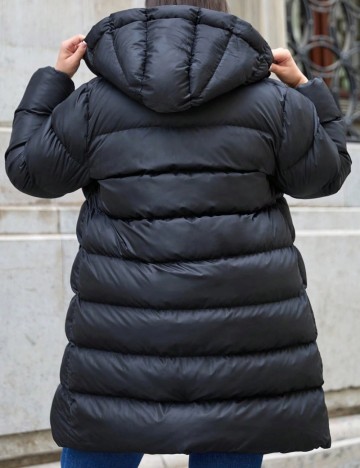 Geacă Shein Curve+, negru