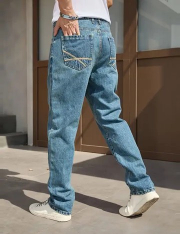 Jeans Shein, albastru
