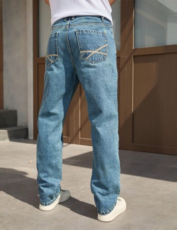 Jeans Shein, albastru