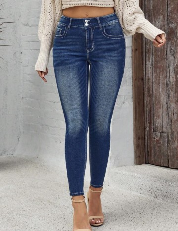 Jeans Shein, albastru