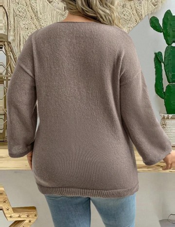 Pulover Shein Curve+, bej