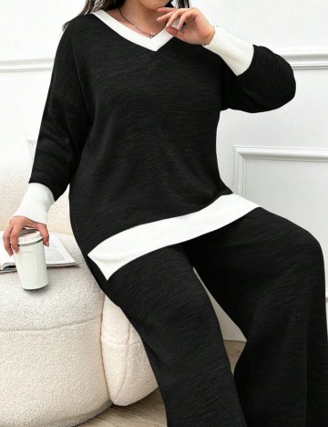 Pulover Shein Curve+, mix culori