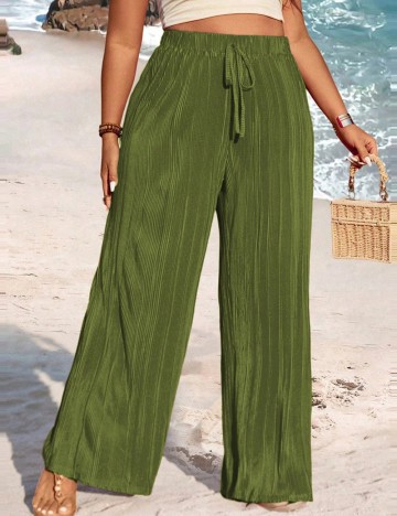 Pantaloni Shein Curve+, verde