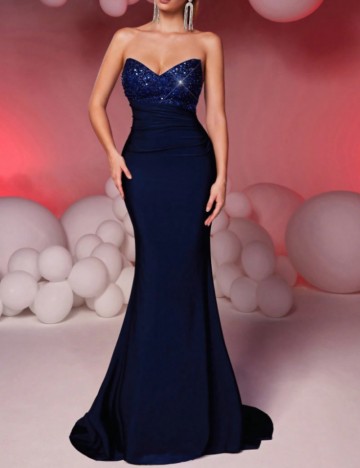 Rochie de ocazie Shein, albastru