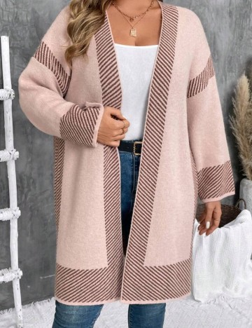 Cardigan Shein Curve+, mix culori