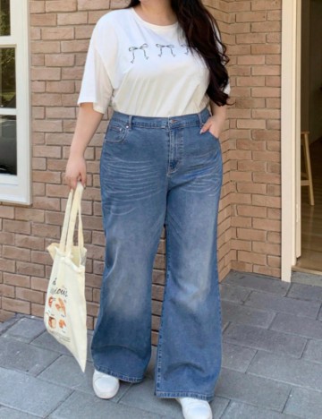 Jeans Shein DAZY, albastru