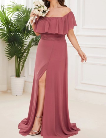 Rochie de ocazie Shein Ever Pretty, roz