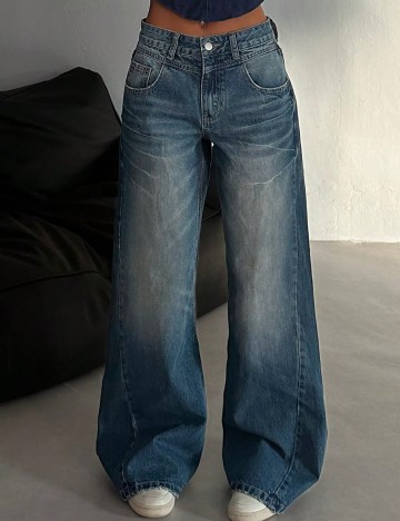 Jeans Shein, albastru