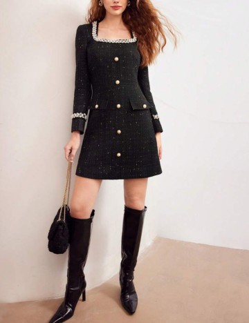 Rochie mini Shein MOTF, negru