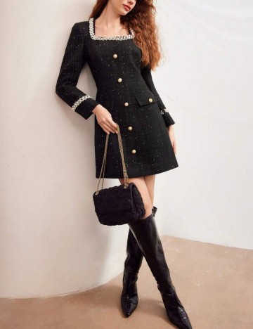 Rochie mini Shein MOTF, negru