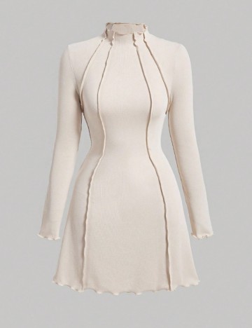 Rochie mini Shein Curve+, bej