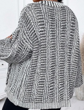 Cardigan Shein Curve+, mix culori