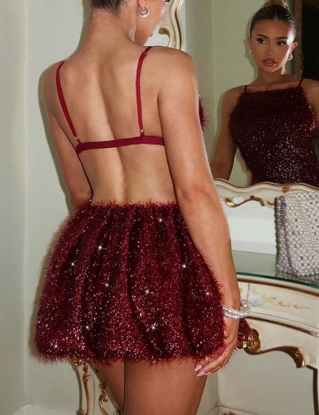 Rochie mini Shein, vișiniu