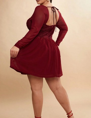 Rochie mini Shein Curve+, roșu