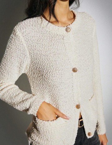 Cardigan Shein, crem