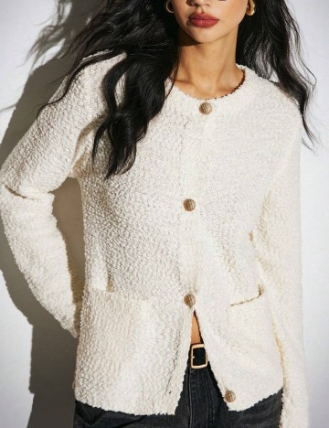 Cardigan Shein, crem