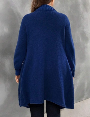 Cardigan Shein Curve+, albastru