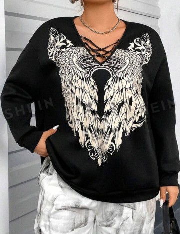 Bluză Shein Curve+, negru
