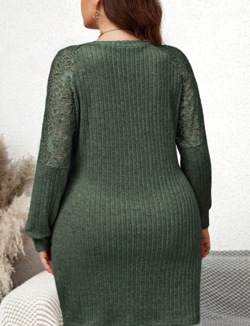 Rochie mini Shein Curve+, verde