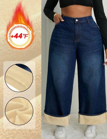 Jeans Shein Curve+, albastru