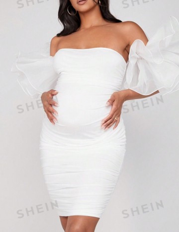 Rochie mini Shein, alb