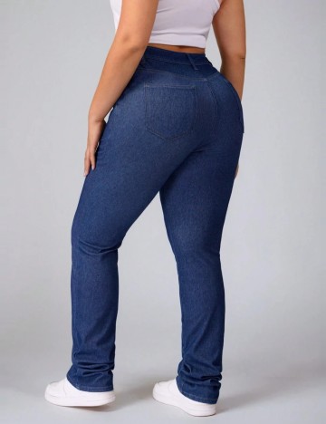 Jeans Shein Curve+, albastru