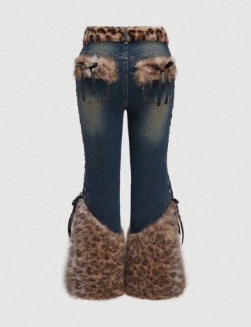 Jeans Shein Curve+ Romwe, albastru