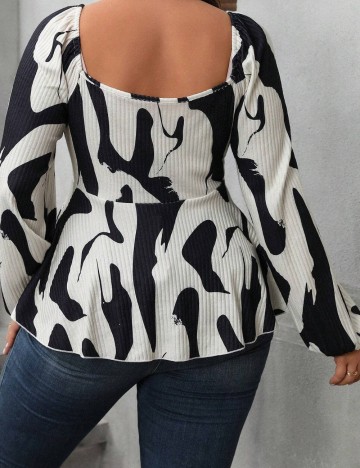 Bluză Shein Curve+, mix culori