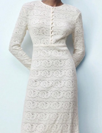 Rochie midi Shein, crem