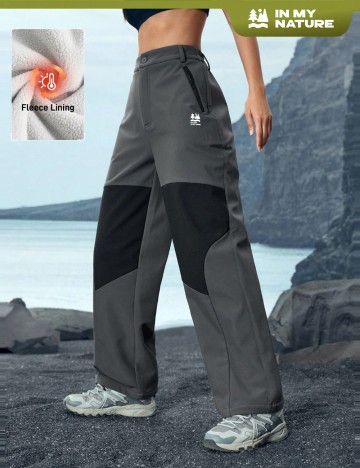 Pantaloni Shein In My Nature, gri