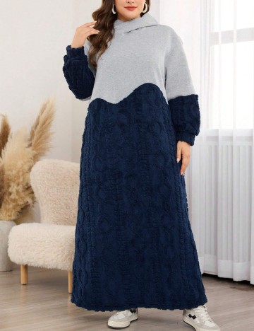 Rochie maxi Shein Curve+, albastru