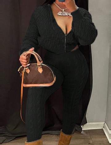 Compleu Shein Curve+, negru