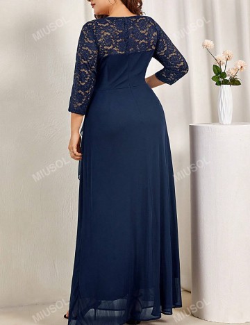 Rochie maxi Shein Curve+, albastru