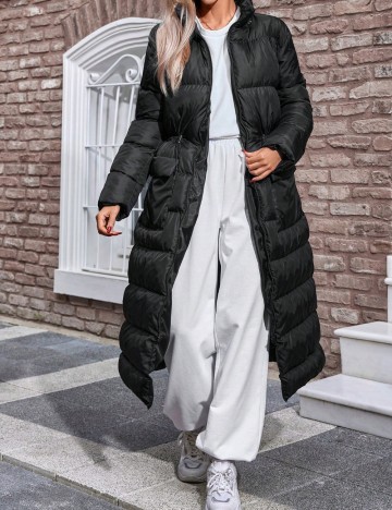 Geacă lungă Shein, negru