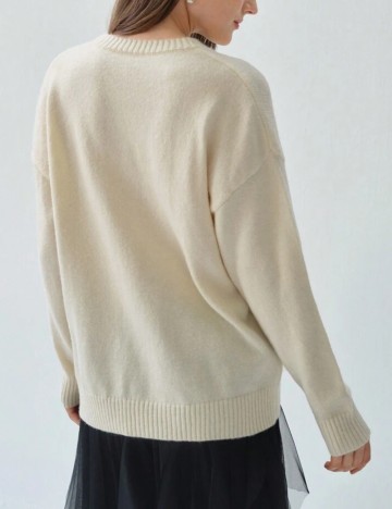 Pulover Shein, crem