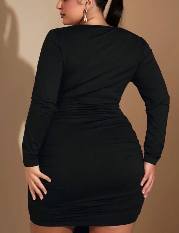 Rochie mini Shein Curve+, negru