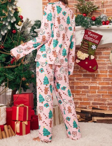 Compleu pijamale Shein, roz