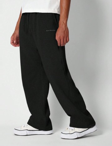 Pantaloni de trening Shein SUMWON, negru