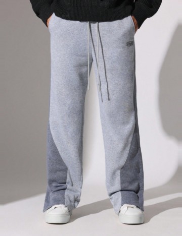 Pantaloni de trening Shein SUMWON, gri