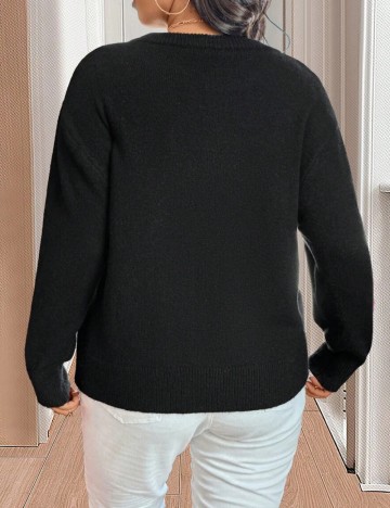 Pulover Shein Curve+, mix culori