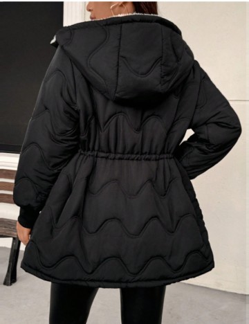 Geacă Shein Curve+, negru