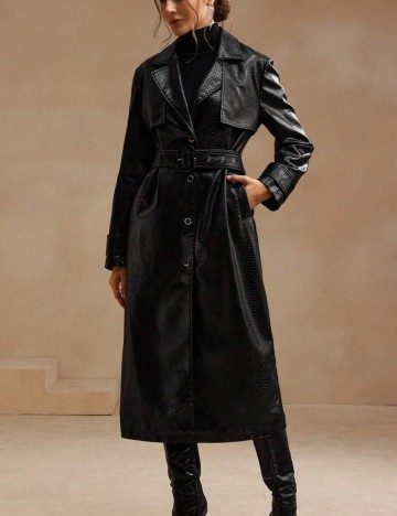 Palton Shein Anewsta, negru