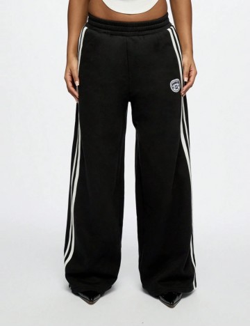 Pantaloni de trening Shein SUMWON, negru